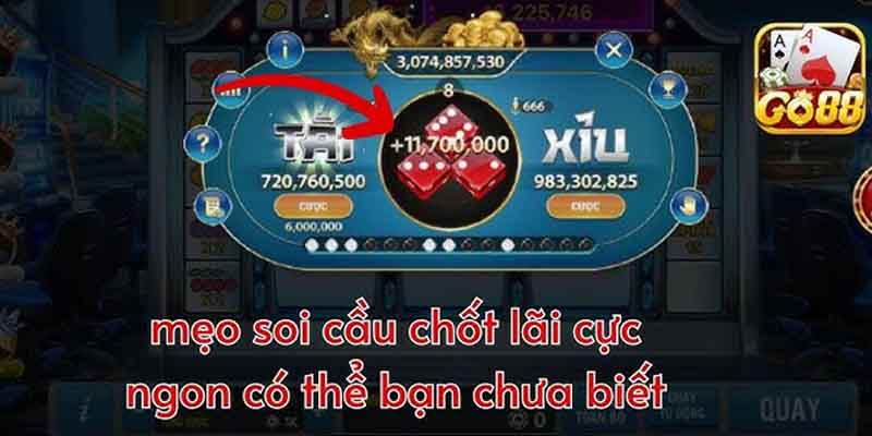 Bắt cầu qua ghi nhớ kết quả tài xỉu Go88